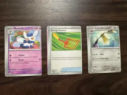 Connecting Miscut Pokemon Cards (Meowstic and Aegislash) - Image 1