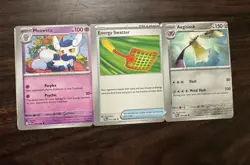 Connecting Miscut Pokemon Cards (Meowstic and Aegislash) - Image 2