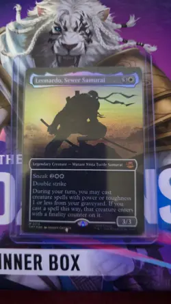 Leonardo, Sewer Samurai (Borderless) Teenage Mutant Ninja Turtles Foil - Image 1