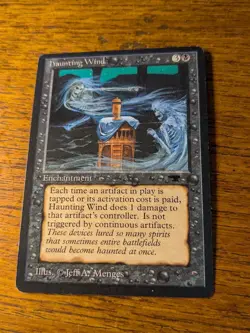 MTG Haunting Wind - Antiquities - LP - Image 1