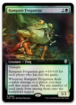Rampant Frogantua (Extended Art) (Ripple Foil) #66 NM Modern Horizons 3 - Image 1
