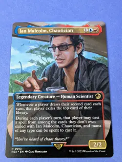MTG Magic: Jurassic World Collection: Ian Malcolm, Chaotician #0013 Rare - NM - Image 1