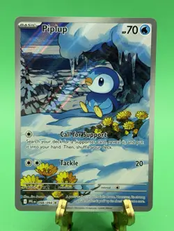 Pokemon Piplup 098/094 Me02 Phantasmal Flames Illustration Rare Holo English - Image 1