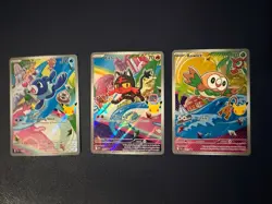 Pokemon TCG: First Partner Illustration Rares - Alola Starters Gen 7 - Image 1