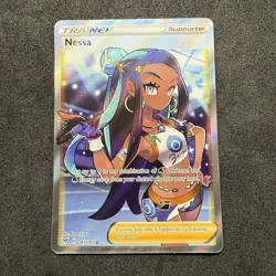Nessa (Full Art) 183/185 Swsh04: Vivid Voltage Holo Ultra Rare Pokemon TCG - Image 1
