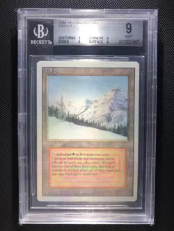 MTG Revised TAIGA Dual Land BGS 9 QUAD - Image 1