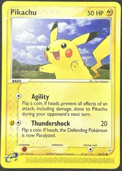 POKEMON~PIKACHU~79/110~EX TEAM MAGMA VS EX TEAM AQUA~ENG~LP - Image 1