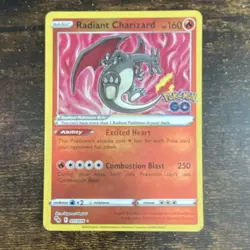 Radiant Charizard 011/078 Pokemon GO Holo NM - Image 1