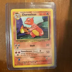 Pokemon TCG Charmeleon Base Set, 24/102, Regular Card 1999-2000 Wizards - Image 1