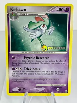 Kirlia 53/132 - DP Secret Wonders - Prerelease Stamp - Pokemon - LP - Image 1