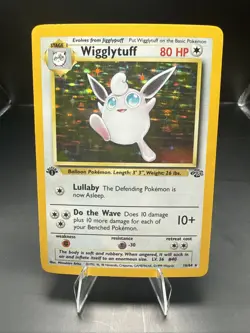 Pokemon 1st Edition Wigglytuff 16/64 Jungle Set Holo Rare LP - Image 1