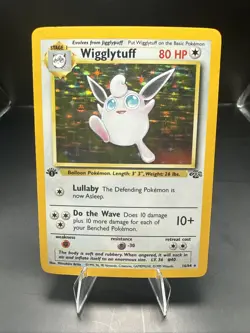 Pokemon 1st Edition Wigglytuff 16/64 Jungle Set Holo Rare LP - Image 2