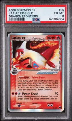 2006 POKEMON EX DRAGON FRONTIERS #95 LATIAS EX-HOLO PSA 6 - Image 1