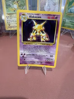 Pokemon Alakazam Base Set 11/102 Holo Rare Unlimited Stage 2 80 HP EN - Image 1