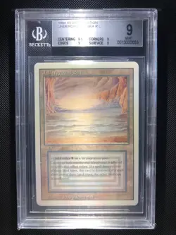 MTG Revised UNDERGROUND SEA Dual Land BGS 9 QUAD + w/ 9.5 - Image 1