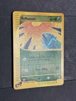 VTG Pokemon TCG Expedition Bulbasaur 95/165 Reverse Holo Foil LP/MP CLEAN COPY! - Image 3