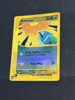 VTG Pokemon TCG Expedition Bulbasaur 95/165 Reverse Holo Foil LP/MP CLEAN COPY! - Image 5