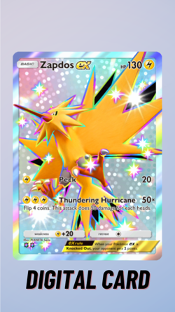 Pokemon TCG Pocket Zapdos EX Shiny Eevee Grove 2 Star ⭐⭐ (English) - Image 1