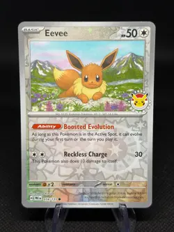 Pokemon TCG Eevee 074/131 PR 2025 Pokemon Day Stamped NM/M - Image 1