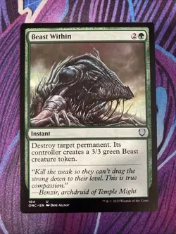 Beast Within (NM) Commander: Phyrexia: All Will Be One MTG - Image 1