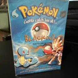 Pokemon TCG Blackout Theme Deck Sealed 1999 Wizards of the Coast - Image 1