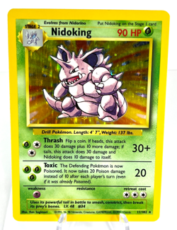 Nidoking 11/102 - Base Set - Holo - Pokemon - NM - Image 1