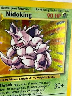 Nidoking 11/102 - Base Set - Holo - Pokemon - NM - Image 3