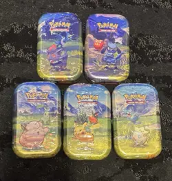 Pokemon Ascended Heroes 5 Mini Tin Complete Set Full Artwork Sealed FAST SHIP ✅ - Image 1