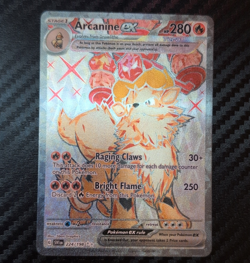 Pokemon Arcanine ex 224/198 SV01 Scarlet & Violet Full Art Ultra Rare Holo - Image 1