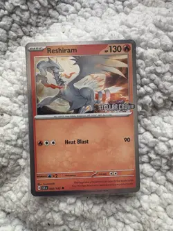 Pokemon TCG Reshiram Stellar Crown STAMPED Promo 022/142 Cosmo Promo NM - Image 1