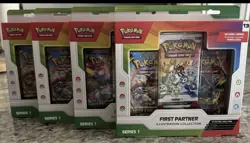 Pokemon TCG First Partner Illustration Collection Series 1 Lot Of 4 Sealed - Image 1