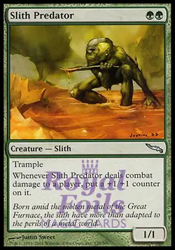 Slith Predator 2x FOIL MDN MTG Mirrodin Uncommon MINT green - Image 1