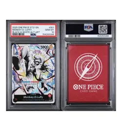 ONE PIECE ENGLISH ST21 GEAR 5 MONKEY D LUFFY ALT ART LEADER PSA 10 🔥📈 - Image 3