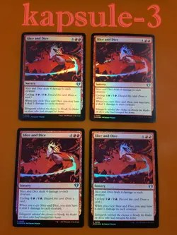 4x Slice and Dice | FOIL | Commander Masters | MTG Magic Cards - Image 1
