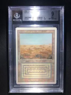 MTG Revised SCRUBLAND Dual Land BGS 9 QUAD + w/9.5 - Image 1
