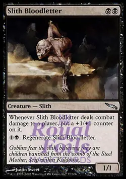 Slith Bloodletter 2x FOIL MDN MTG Mirrodin Uncommon MINT black - Image 1