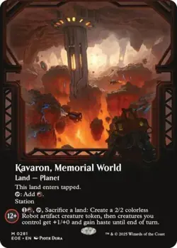 MTG English Kavaron, Memorial World (Borderless) NM Foil Edge of Eternities - Image 1