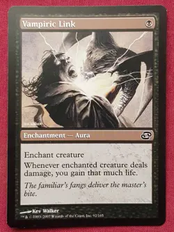 Magic The Gathering PLANAR CHAOS VAMPIRIC LINK black card MTG - Image 1