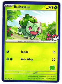 BULBASAUR - NM - MY FIRST BATTLE DECK STAMP BULBASAUR ENGLISH POKEMON CARD - Image 1