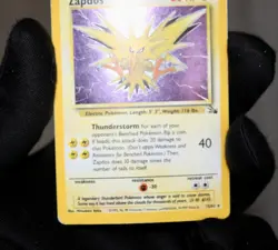 Zapdos 15/62 Holo Rare - Vintage 1999 Fossil Set Pokemon Card - Heavily Played - Image 3