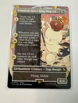 Summon: Good King Mog XII (Borderless) ✅ Final Fantasy ✅ Magic (mtg) - Image 1