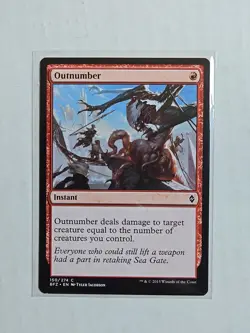 Outnumber. - Battle for Zendikar - LP - MTG Magic - Common - Instant - Image 1