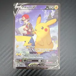 Pokemon Pikachu V TG16/30 Lost Origin Trainer Gallery Ultra Rare Holo 190 HP EN - Image 1