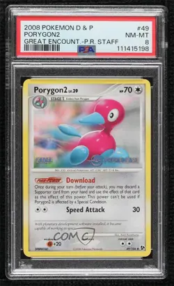 Prerelease - Porygon2 (Staff Promo) Pokemon Diamond & Pearl Great Encounters - Image 1