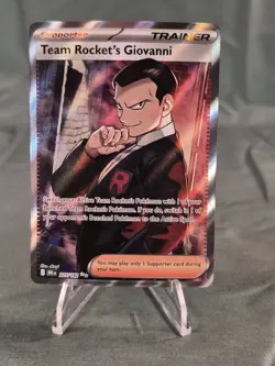 Pokemon Team Rocket's Giovanni 225/182 Ultra Rare Holo Sv10 Destined Rivals Eng… - Image 1