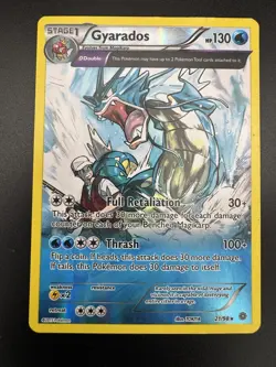 Gyarados Half Art 21/98 Reverse Holo Pokemon Ancient Origins 2015 - Image 3