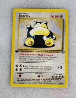 Snorlax 27/64 HP/DMG 1st Edition Jungle WoTC Non Holo Rare Pokemon TCG - Image 1