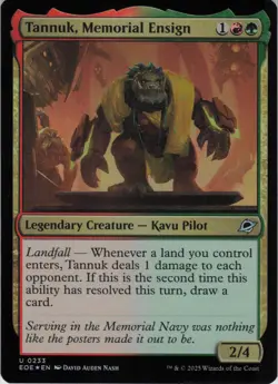 Tannuk, Memorial Ensign U Edge of Eternities 233 NM Foil MTG - Image 1