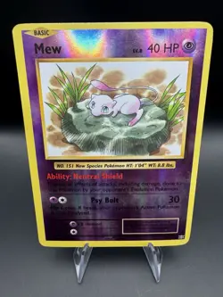 Mew 53/108 Reverse Holo Rare Pokemon XY Evolutions 2016 - Image 1