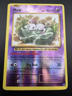 Mew 53/108 Reverse Holo Rare Pokemon XY Evolutions 2016 - Image 3
